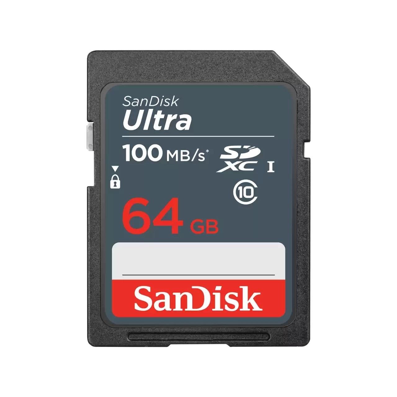 SanDisk Ultra 64GB 100 mb/s SD Hafıza Kartı